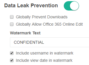 data leak prevention